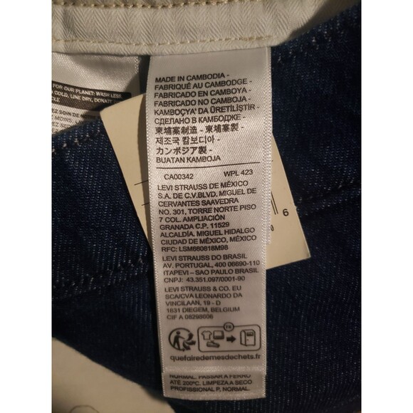 Levi's XX Chino Authentic Fit Men's Cotton Straight Leg Dark Blue Pants Sz 32x30 - Picture 12 of 16